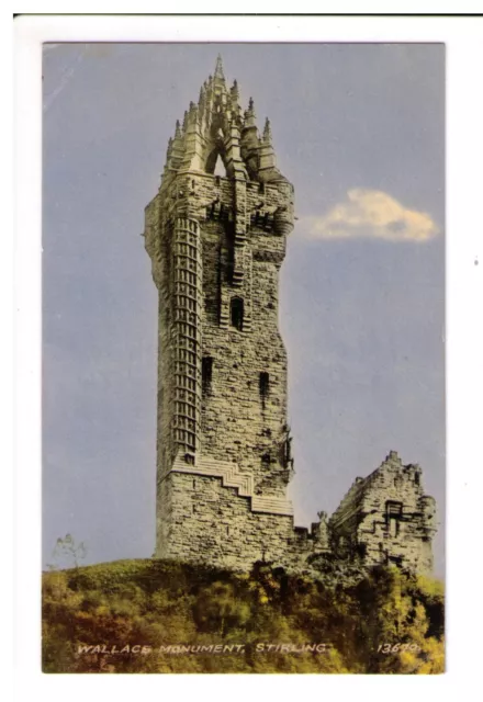 Postcard: Wallace Monument, Stirling, Scotland