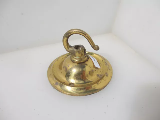 Vintage Brass Ceiling Light Holder Hook Hanger Bracket Rose Old Lantern Antique