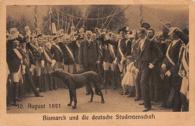 BISMARCK UND DIE deutsche Studentenschaft Patriotika Postkarte AK 1918 EUR 3,99 - PicClick DE