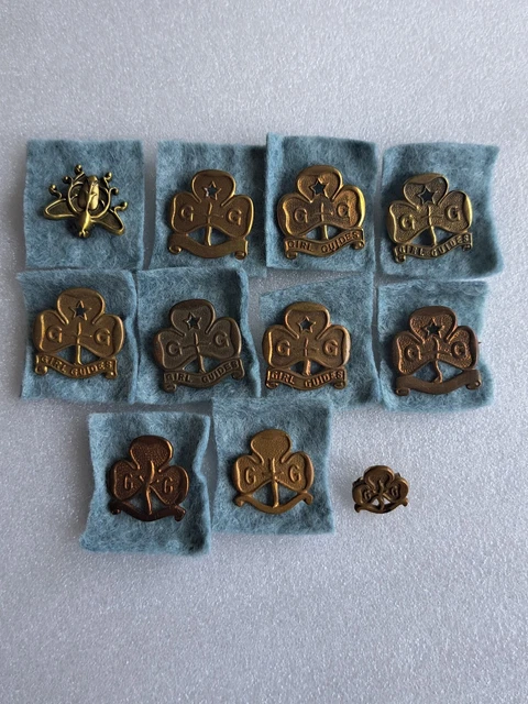 girlguiding-guide-promise-badges-x-11-including-replica-rosebud-all