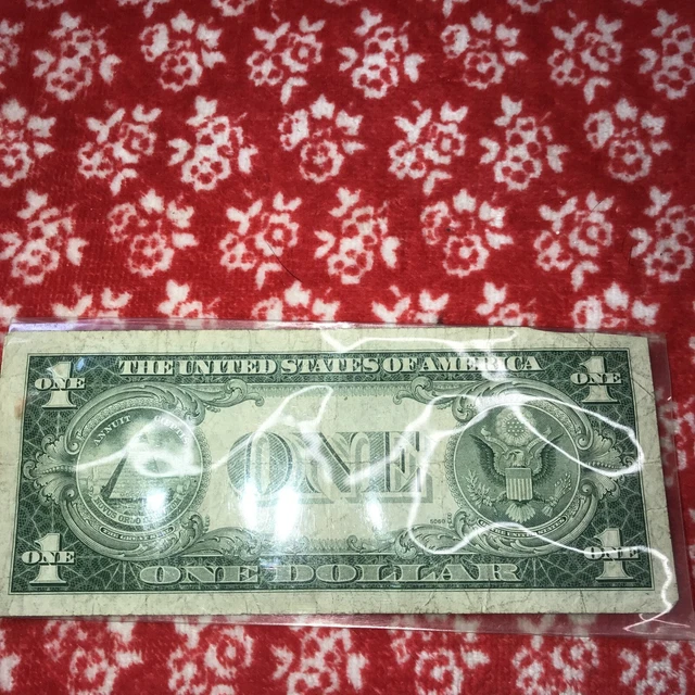 One Silver Certificate One Dollar Bill Series 1935 D (Blue Seal) 2