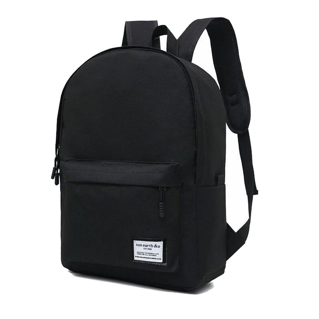 Men Women Backpack Bookbag School Travel Laptop Rucksack Zipper Bag 15.6''