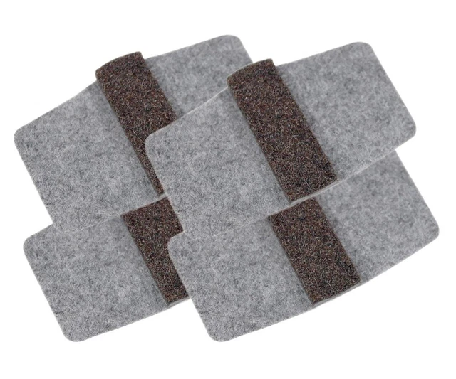 Wrap-Around Felt Floor Savers, Fits Most Chair Rails, Pr...