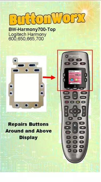 Logitech Harmony 600 650 665 700 Remote Control TOP Button repair kit