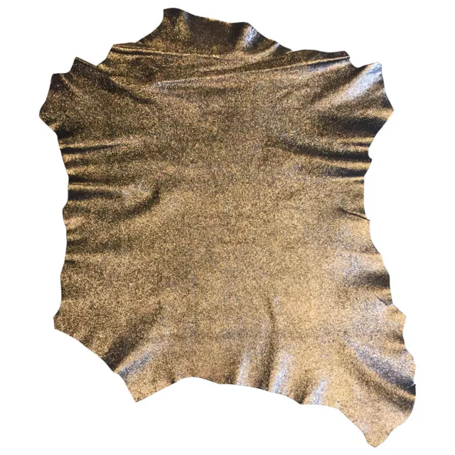 Cueros metálicos de cuero genuino piel de cordero delgada material de tapicería de tela artesanal