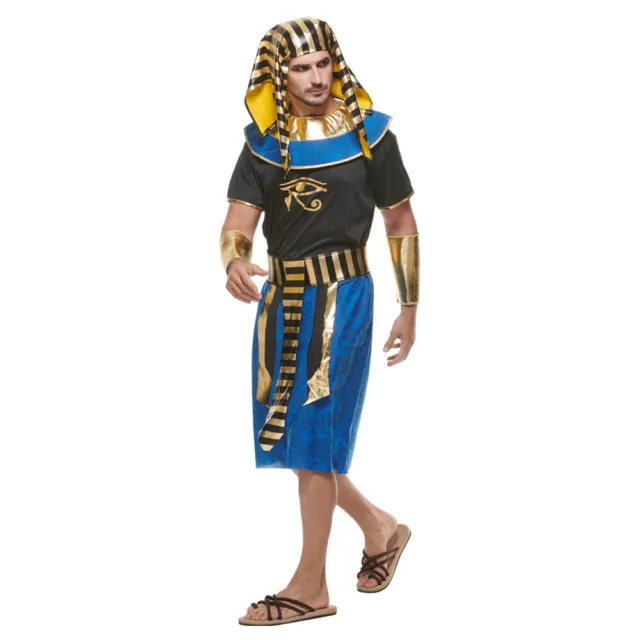 Abito elegante da uomo re egiziano faraone abito adulto 3