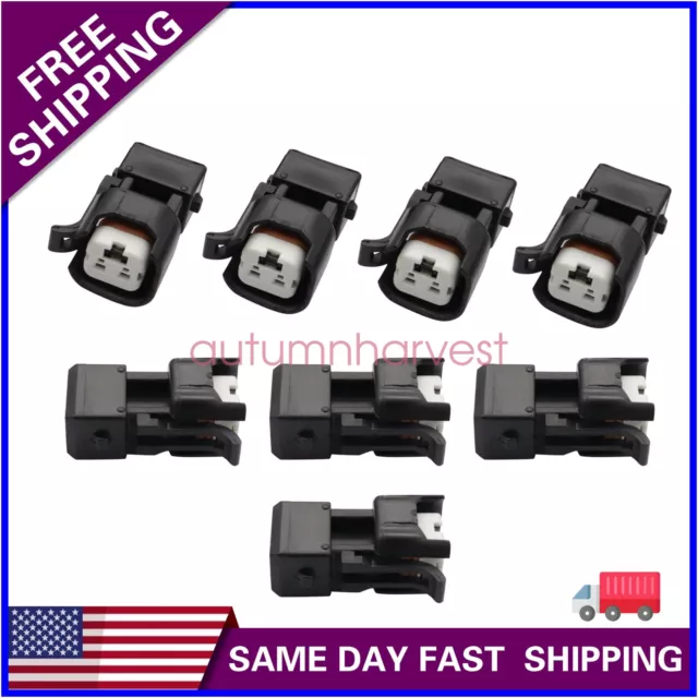 8PCS Fuel Injector Connector Adapter LS1 LS2 LS3 LSX LT1 EV1 to EV6 EV14 US