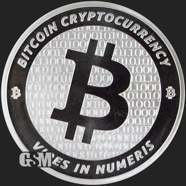 Bitcoin 1 oz .999 silver commemorative coin BTC decentralized consensus crypto