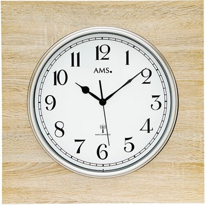 Orologi Radiocontrollati AMS AMS 5552 orologi da parete Holzuhren 
