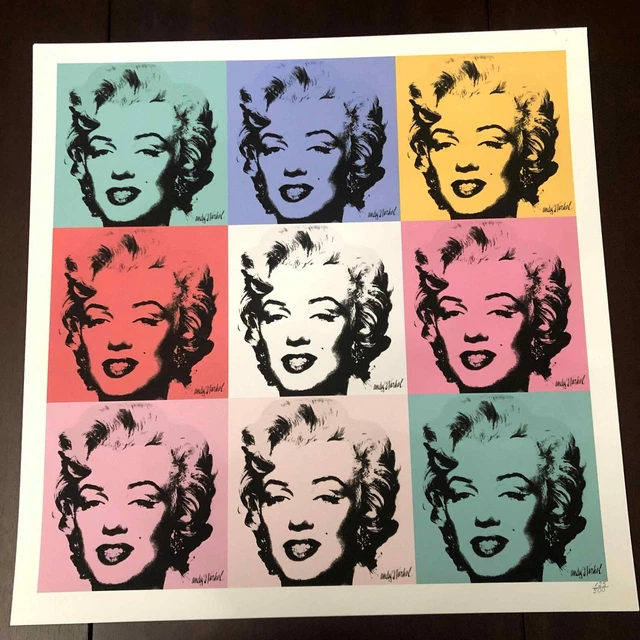 Andy Litografía Warhol cm 50x50 nueva edición CÁMARA CMOA con el certificado de