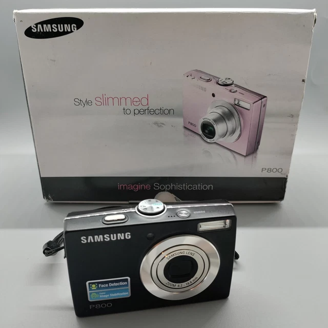 Samsung P800 8.0MP Compact Digital Camera Black Tested