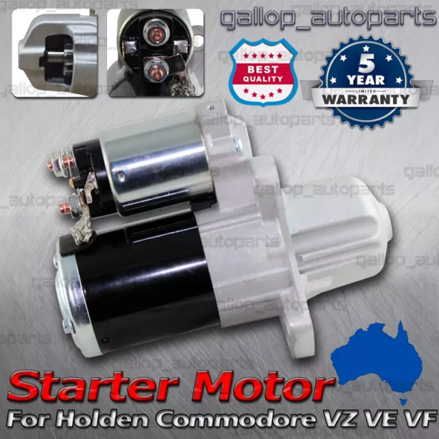 Starter Motor for Holden Commodore all VZ VE V6 (LY7) 3.6L Petrol 2004 - 2013