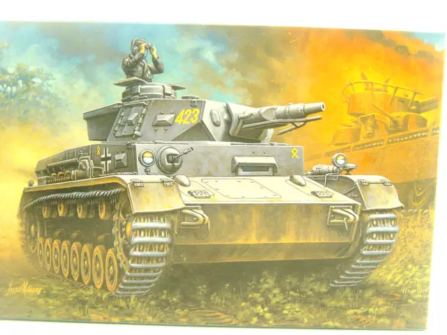 Dt. Panzer IV Ausf. F1  -    Hasegawa Panzer  Bausatz  1:72 -  31141  #E gebr.
