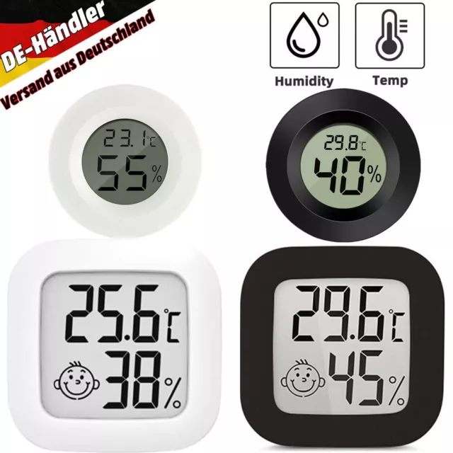 1-5x Digital Thermo-Hygrometer Thermometer Luftfeuchtigkeit Temperaturmessgerät