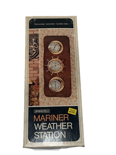 WEATHER STATION TRIO by William Widdop Hygrometer WEATHER STATION TRIO by William Widdop Hygrometer