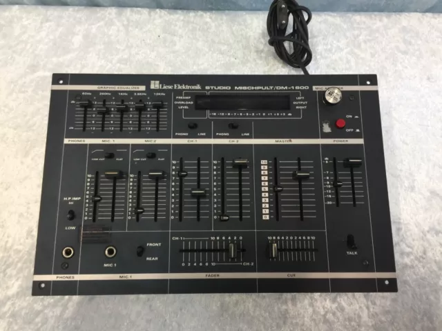 Vintage Liese Elektronik DM-1600Studio Mischpult DJ 2