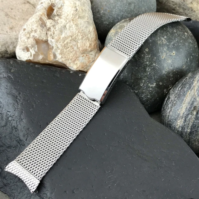 19mm Stainless Steel Mesh Premium JB Champion USA 1960s Vintage Watch Band
