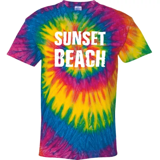 Sunset Beach Tie Dye Verano Vacaciones Regalo Tie Dye