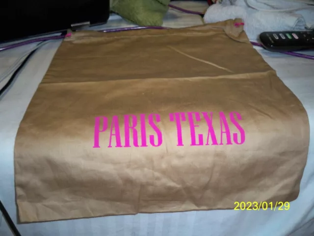AUTHENTIC Paris Texas Brown Dust Bag Shoes or Handbag Travel Storage 12 x 14