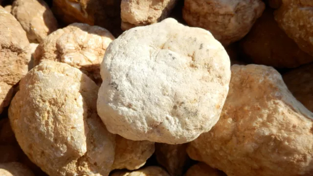 Quarzgeode Quarzdruse, Marokko, 1 kg, schwere/massive Geoden, Abverkauf