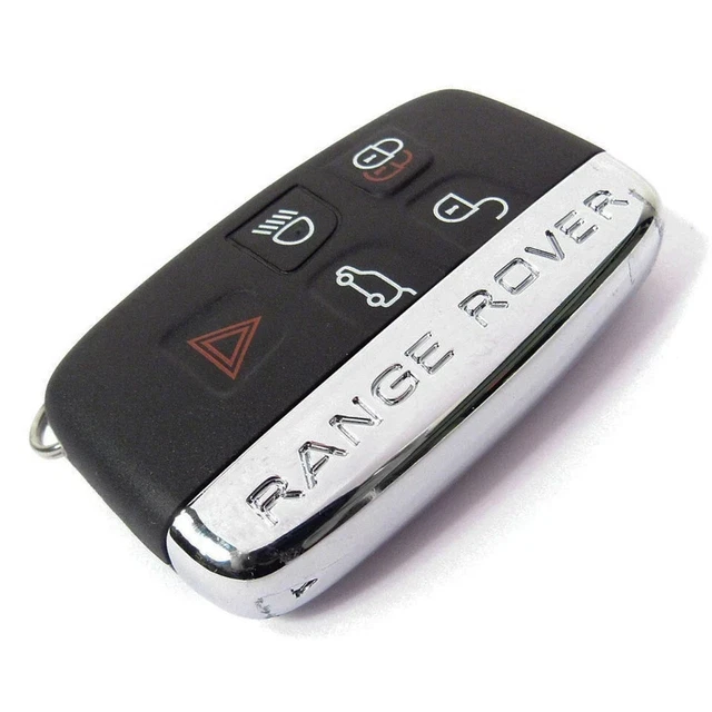 Coque De Clé Télécommande Pour Range Rover, LR4, Evoque, Freelander - 5 Boutons, Neuf - Fabriqué En France