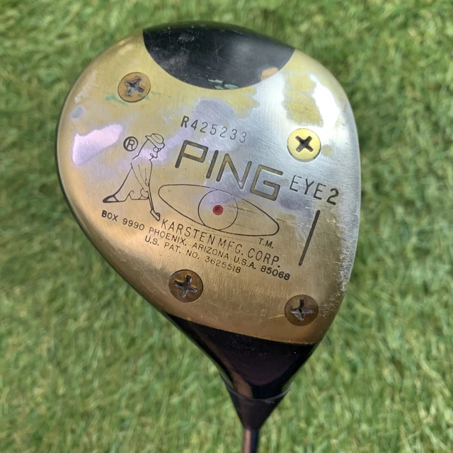 Ping Eye 2 Reds VINTAGE PING EYE 2 Driver Red Dot ZZ Lite Stiff Flex Steel Shaft RH 43 ...