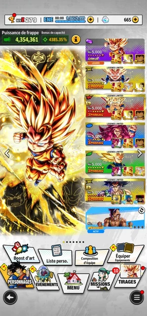 Selling - selling dragon ball legends account 10000 CC and a lot of