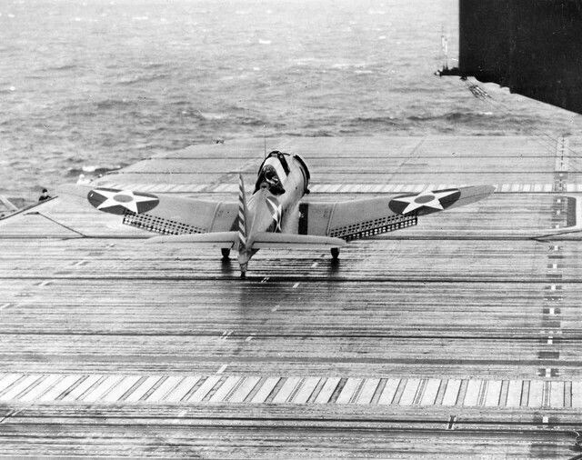 WW2 WWII PHOTO USS Enterprise SBD Dauntless Midway USN World War Two US ...