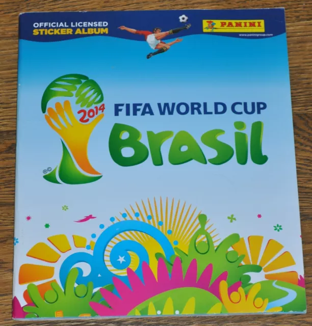 Komplettes Panini WM Brasilien 2014 Fußball Aufkleber Album - 100% komplett