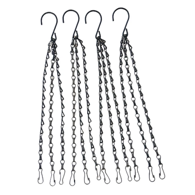 4 Stück Blumenampel Haken Hängeampel Halterung Blumentopf Pflanzen Halter 2