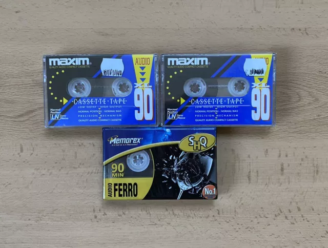 Memorex CDx 90 chrome blank audio cassette tapes - Retro Style Media
