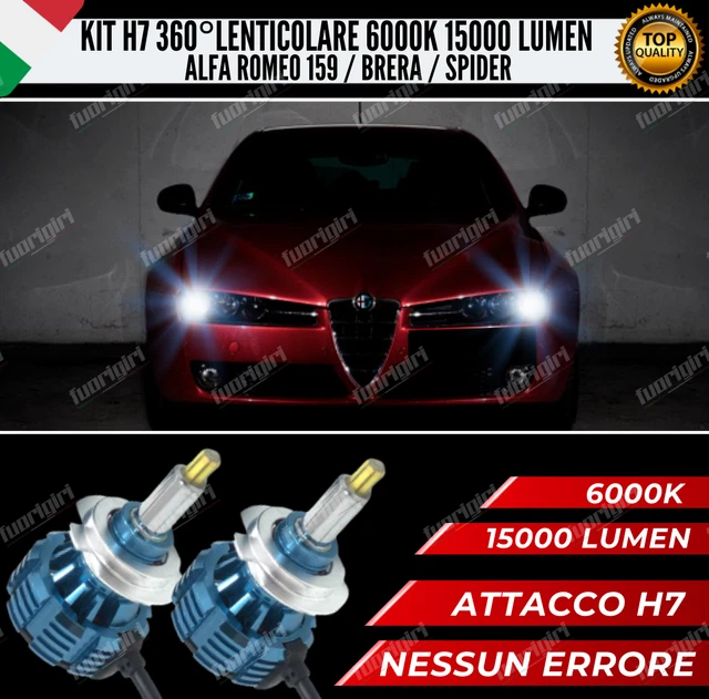thumbnail image 2 of Canbus-Ready H7 LED Headlight Bulbs 6000K Xenon White – 360° Lenticular Light – No Error (Pair) 2 of 5