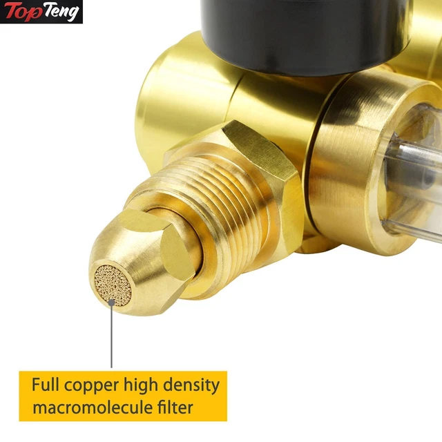 Argon Co2 Flow Meter Gas Regulator One Gauge For Mig Tig Welding Welder D1