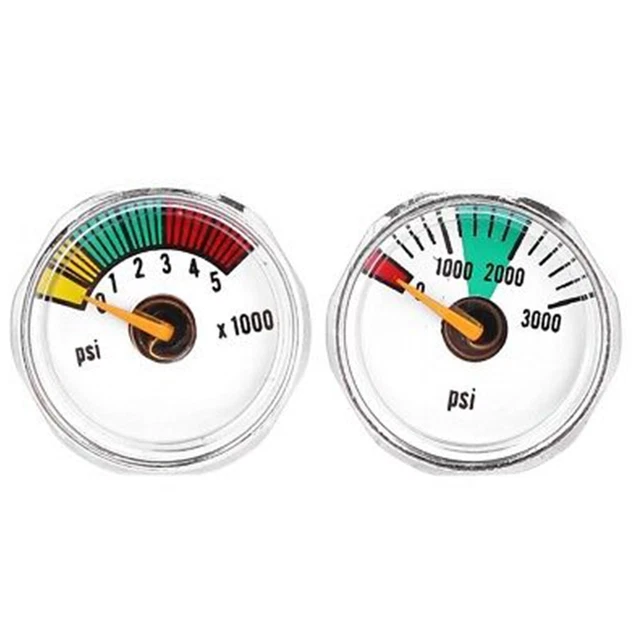 Mini Cadran Calibre Jauge de Pression 24mm/0.94in 5000psi/3000psi Accessories