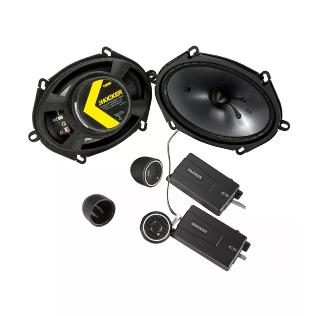 Kicker Coche Audio Piezas Sistema de Altavoces Cs 15.2x20.3cm Gris/Negro 75W