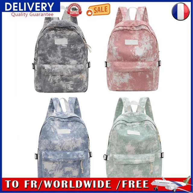 Fashion Women Tie Dye Print Backpack Preppy Style Student School Travel Rucksack