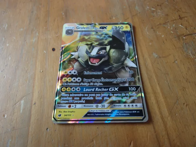 Pokemon Cards - Grolem Gx - P250 - 34/111 - 2012 Holo
