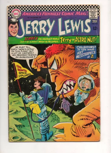 Adventures of Jerry Lewis #101 NEAL ADAMS ART 1967 VG/Fn 5.0 ASTRONAUT COV/STORY