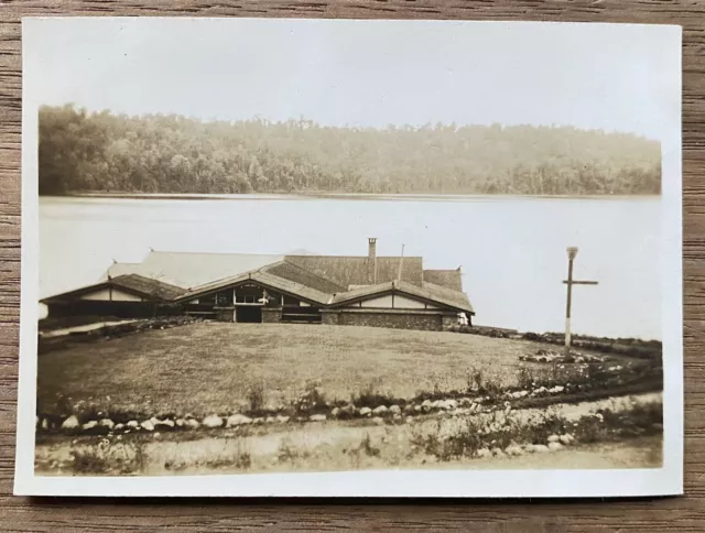 Vintage Photo Lake Barrine Teahouse Queensland on Kodak Velox Paper 6cm x 8.5cm