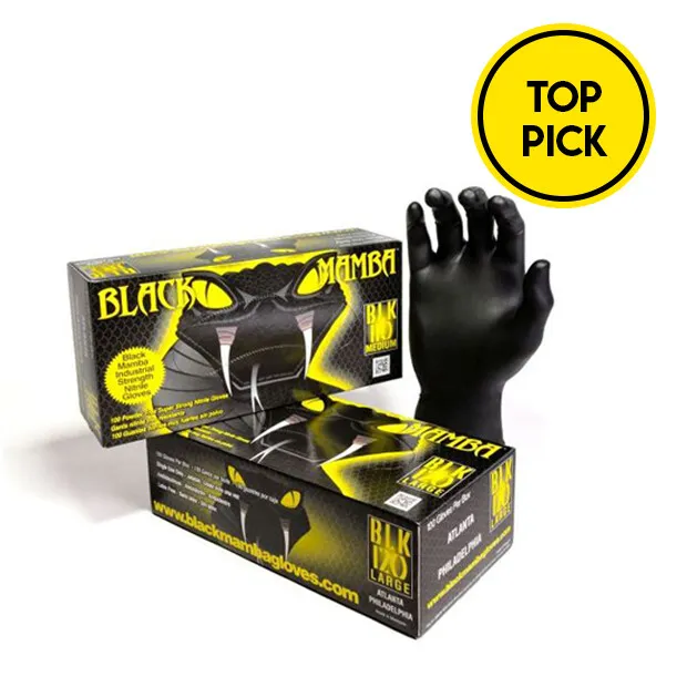 Black Mamba  Nitrile Gloves, LARGE / Extra Large ( 10 BOXES of 100)