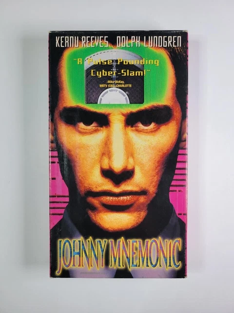 Johnny Mnemonic (1995) VHS Tape Hi-Fi Keanu Reeves Johnny Mnemonic (1995) VHS Tape Hi-Fi Keanu Reeves
