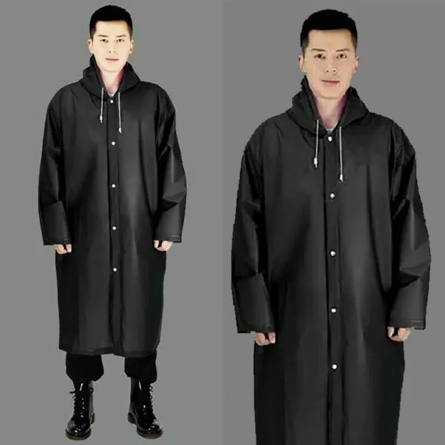 Manteau de pluie étanche fiable femmes hommes veste en PVC épaisse avec poncho
