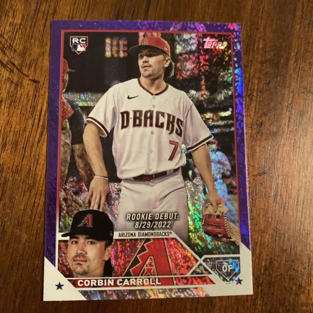 2023 TOPPS UPDATE Corbin Carroll RC Purple Foil Rookie Debut /799