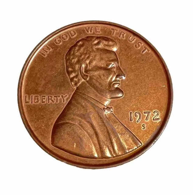 1972 S Lincoln Memorial Penny Style Novelty 3 Inch Coaster Paperweight Medal