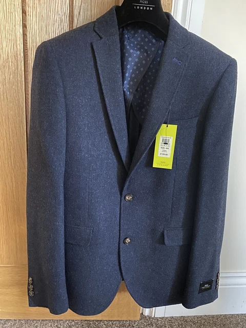 Giacca blu navy Moss London nuovissima 38S aderente