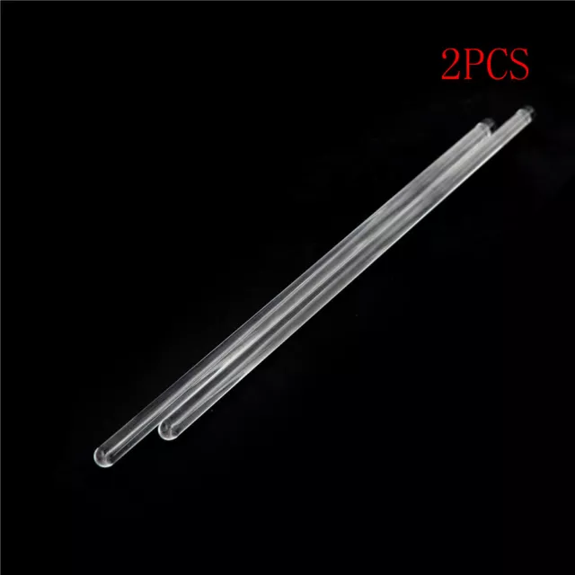 2pcs Lab Use Stir Glass Stirring Rod Laboratory Tool 6*200mNW.Q1