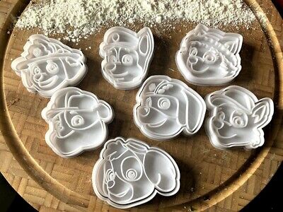 Paw Patrol Character Face Style Cookie Cutters / Fondant / Icing
