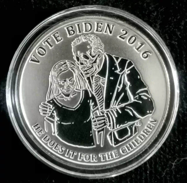 2016 Biden Reverse Proof 1 oz. Silver Shield -Oligarchy Series-w/COA