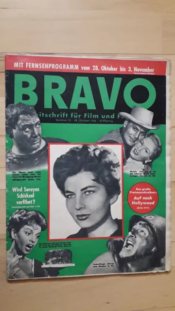 ORIGINAL BRAVO Nr.10 vom 28.10.1956 Ava Gardner, Anita Ekberg, Peter Alexander