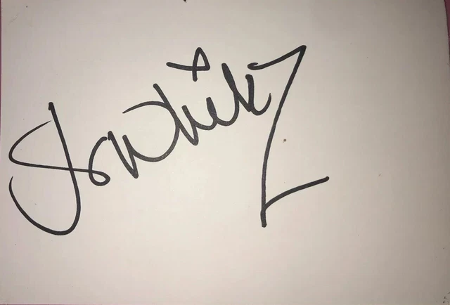 Jo Whiley Signed 6X4 White Card Tv Autograph Radio Dj & Television Presenter